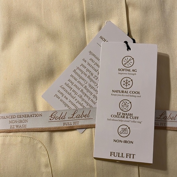Gold Label Rountree yorke Dress Shirt 16 1/2 -33 Slim Fit 
New - Picture 4 of 4